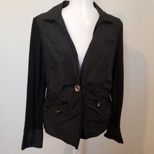 Katherine Barclay Unique Hybrid Black Jacket